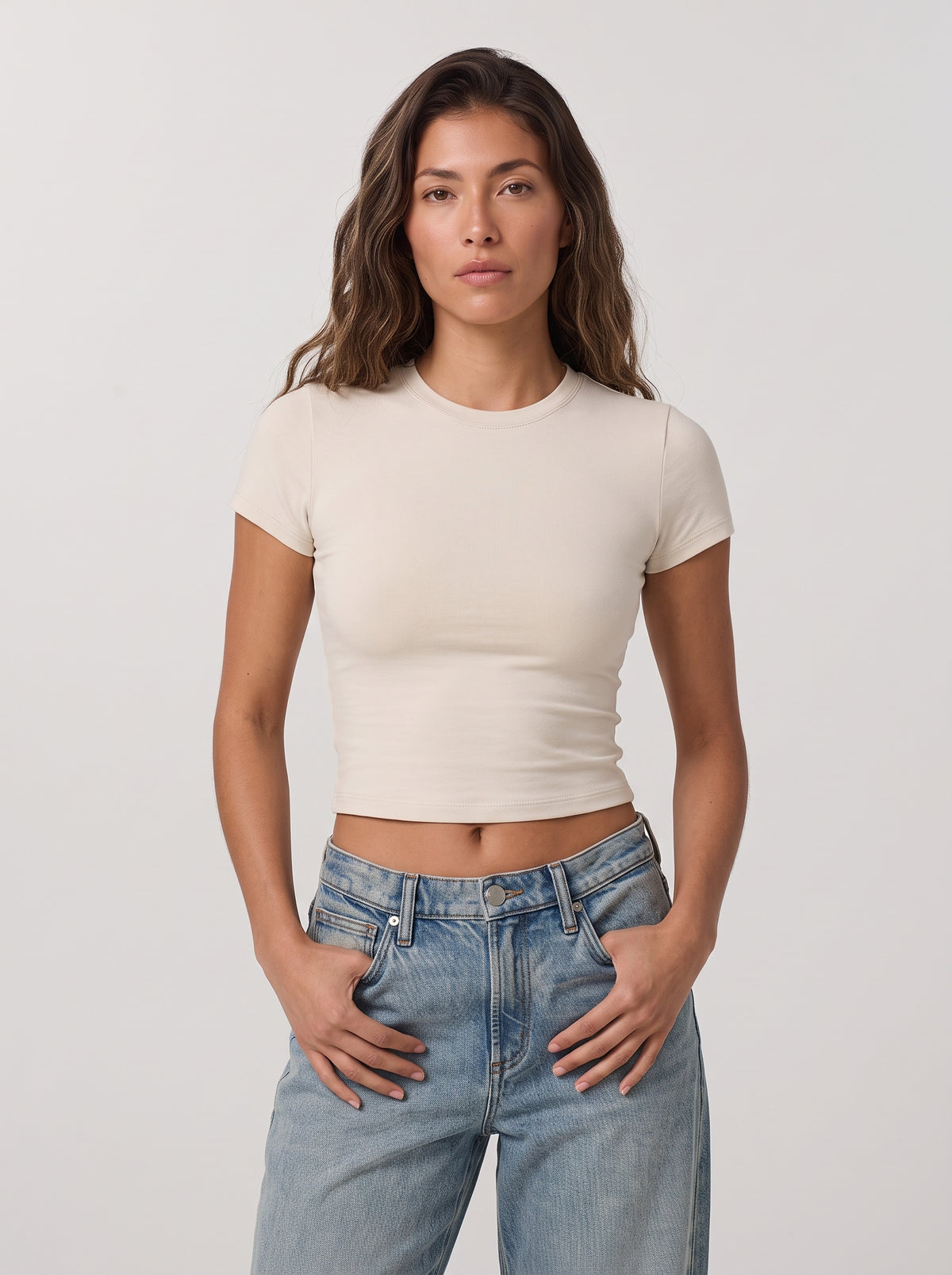 The Titan Tee — Light Beige