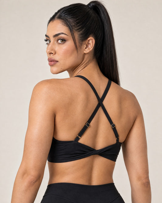 The Twist Top — Black, espalda