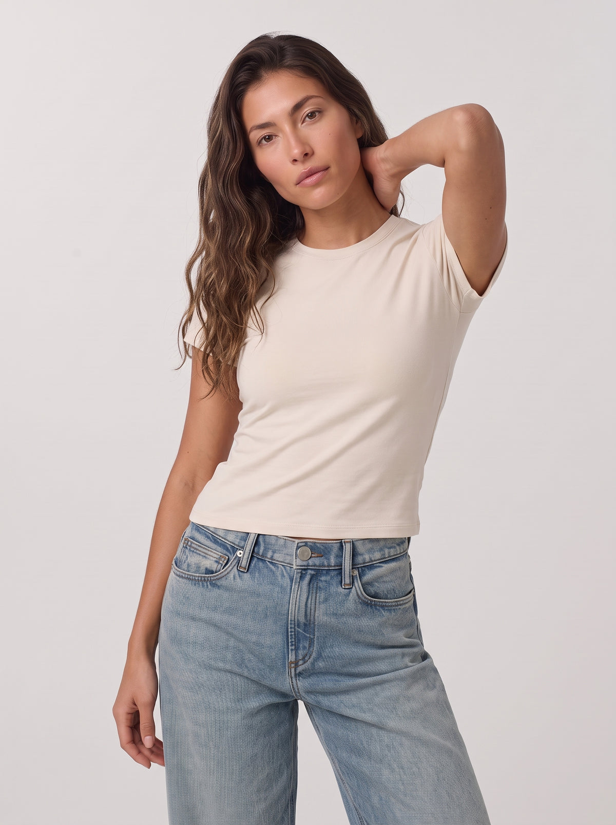 The Titan Tee — Light Beige